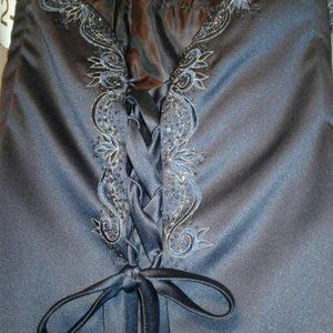 Navy Blue Strapless Dress OBO